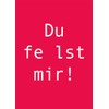 Generisch Postcard A6 "Du fehlst mir!" Iris Karge