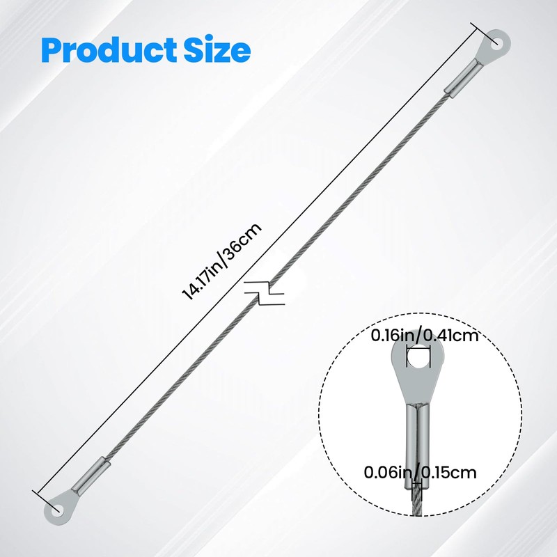 SDTC Tech 12-Inch Cabinet Limit Door Restrictor, Stainless Steel Hinge