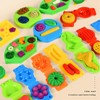 OTONOPI Dough Play Kitchen Creations Colour Dough Set Waffle Pizza