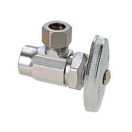 Brasscraft 1/2 in. FPT x 3/8 in. MPT Brass Shut-Off Valve