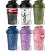 VELOMIX -6 PACK- 20 oz Protein Shaker Bottle for Protein