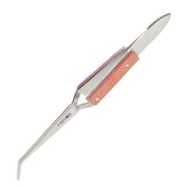 Remos® Soldering Tweezers, Curved, Heat-Insulated, 17 cm Rust-Proof