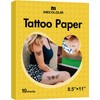 MECOLOUR Papel de tatuaje temporal imprimible de 8.5 pulgadas, 11