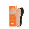 Natural Leather Insoles for Men with Activated Carbon Underlayer, Inserts,