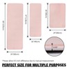 Pink Memory Foam Bath Runner Mat Long Bathroom Rug Microfiber