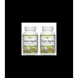 Natural Factors [2 for Deal] HerbalFactors Cascara Sagrada 250 mg, 90 Vegetarian Capsules