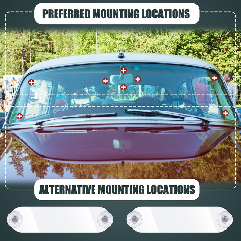 RattanView Ez Pass Holder Transponder Holder for Car Windshield Ez