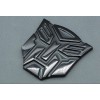 3D Transformers Autobots Optimus Prime Gloss Black Metal Emblem Badge