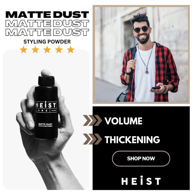 Hair Styling Texturising Powder Matte Dust | Heist Labs |
