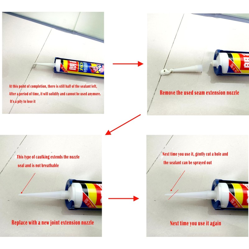 caulking nozzle caulking nozzle extension tube caulking nozzle with closed