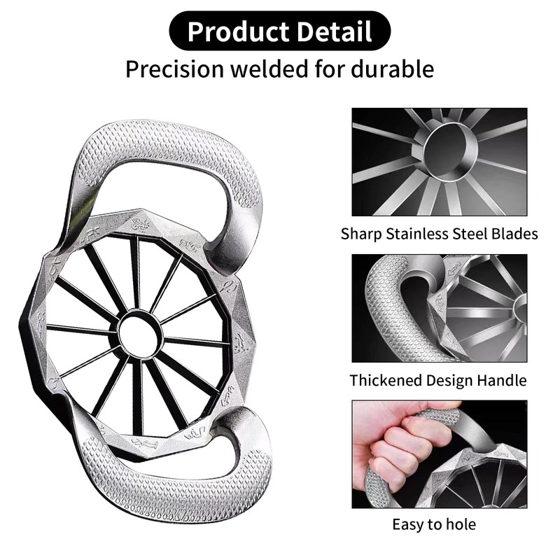 DOETYD Apple Corer & Slicer,Stainless Steel Apple Cutter Apple Slicer