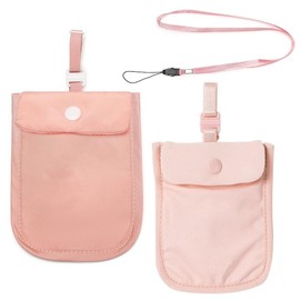 RFID Washable Hidden Bra Wallet -2PCS Adjustable Bra Wallet Women Travel -Elastic Neck Strap Suitable for All Bra Sizes -Anti-Pickpocket Travel Pouches Under Clothes Protecting Cards Money&Valuables