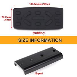 REARACE Larger Brake Pedal Compatible with Can-Am Ryker/Rally Edition 2019-2023, Sport 2022-2023, Large Brake Foot Rest Extended Pedal Footboards