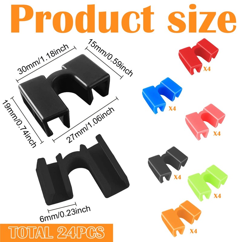 WUERKIYA 24Pcs Reusable Chopstick Helpers, Training Chopstick Hinges Connector Practice