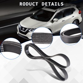 11720-3TA0A Serpentine Drive Belt Compatible for Nissan Altima 2013-2018, Rogue 2014-2020
