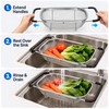 Adjustable Stainless Steel Sink Strainer Basket for Washing Produce –