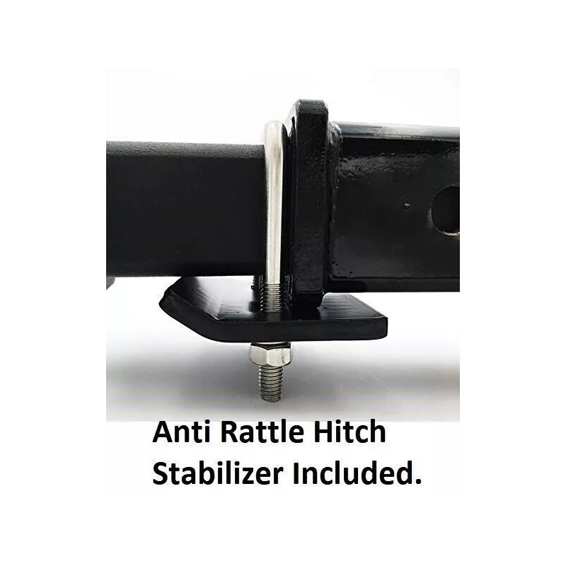 PS-AUTO Heavy Duty Steel Tow Hitch Step Bar Fit 2"