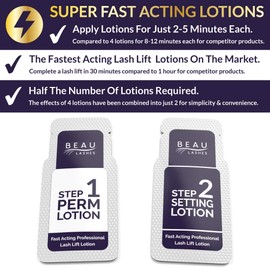 10 Sets Of Lash Lift Lotions For Professionals - For Perming, Curling and Lifting Eyelashes | Semi Permanent Salon Grade Supplies For Beauty Treatments | 10 Treatments