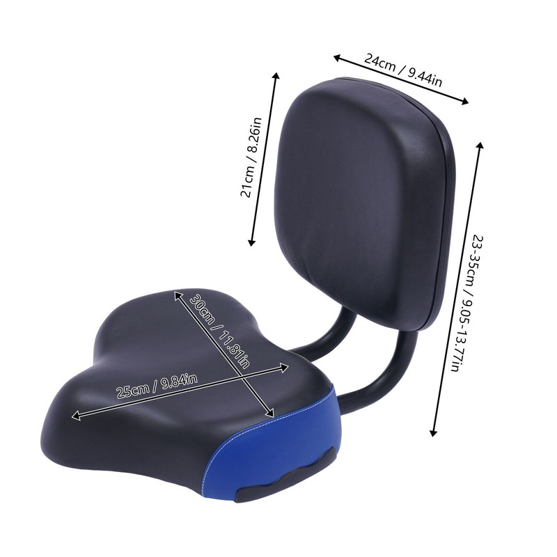 TBvechi Wide Comfort Tricycle Bike Electric Bicycle Saddle Seat Pad