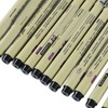 12pcs Waterproof Fine Tip Pens Quick Drying Smoothly Writing Nylon