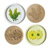 DBEFTLI 4-Piece Botanical Wax Seal Stamp Set – Interchangeable Solid