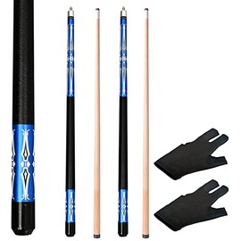 MoyanSuper Set of 2 Pool Cue Stick,58" 2 Piece Maple Billiard Cue Stick