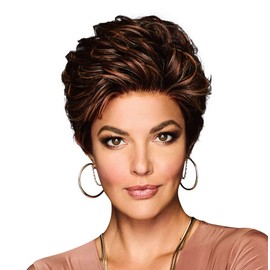 Gabor OUT THE DOOR Short And Sassy Boy Cut Wig, Shake and Go Style Designer Series by Hairuwear, Average Cap Size, GF6-30 Copper Mahogany
