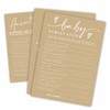 Family Feud Game Kit For Baby Shower - Minimalism Brown