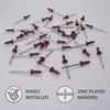 (Pack of 80) Varnished Blind Rivets 4.0 x 12 mm,