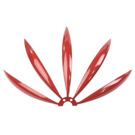 Hsthe Sea Wind Spinner,360 Degree Rotatable Metal Yard Garden Spinners,Thickened Rod Wiindy Ornaments,Lotus Appearance Spinning Sculpture for Lawns/Patio/Garden décor - Red