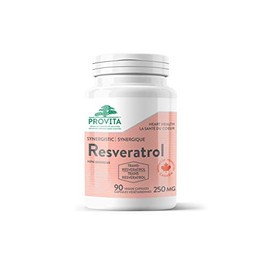 Synergistic Resveratrol Forte by Provita Nutrition (Canadian Made) 90 Vegetarian Capsules
