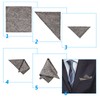 NiceLand Pack of 4 Handkerchiefs, Men's Suit Pocket Square Men's