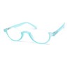 SA106 Bottom Half Plastic Rim Round Oval Powered Reading Glasses