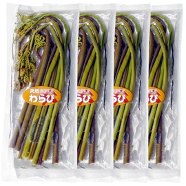 Suzuki Fruit and Vegetable Wholesaler Warabi Boiled in Water, 2.8 oz (80 g) x 4 Bags