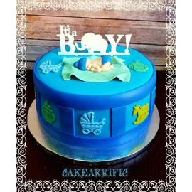 [USA-SALES] It's A Boy Baby Shower Cake Topper, Gender Reveal Party Decoration, by Usa-Sales Seller