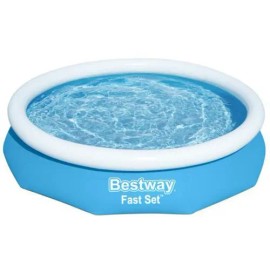 Alberca Piscina Semi Inflable Con Bomba Filtro Set Bestway Color Azul                                                                                 