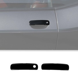 Voodonala for Challenger Door Handle Cover Trim Embellishment Fit for 2012-2025 Dodge Challenger Exterior Accessories 2pcs Black