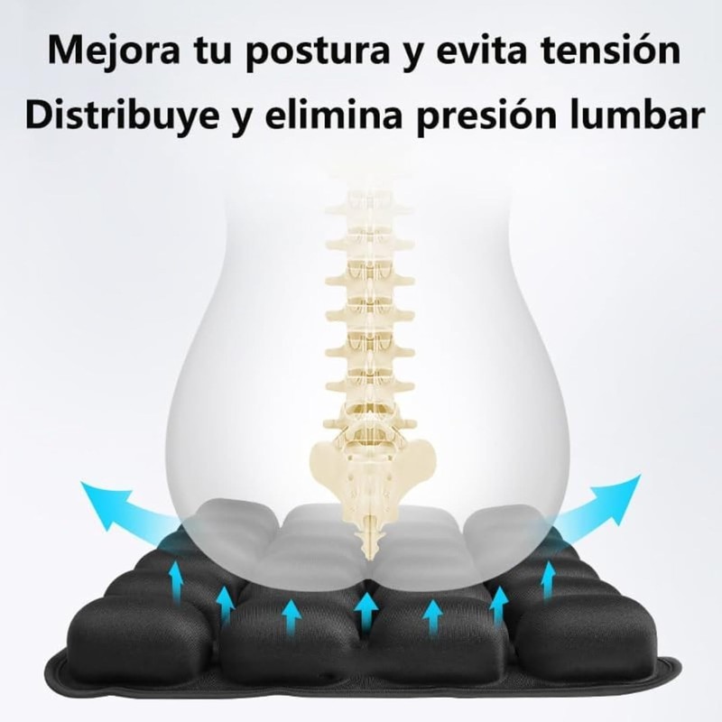 Cojín Inflable para Avión y Viajes Airnest – Soporte Ergonómico