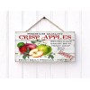 Twisted R Design Crisp Apples Printed Handmade Sign