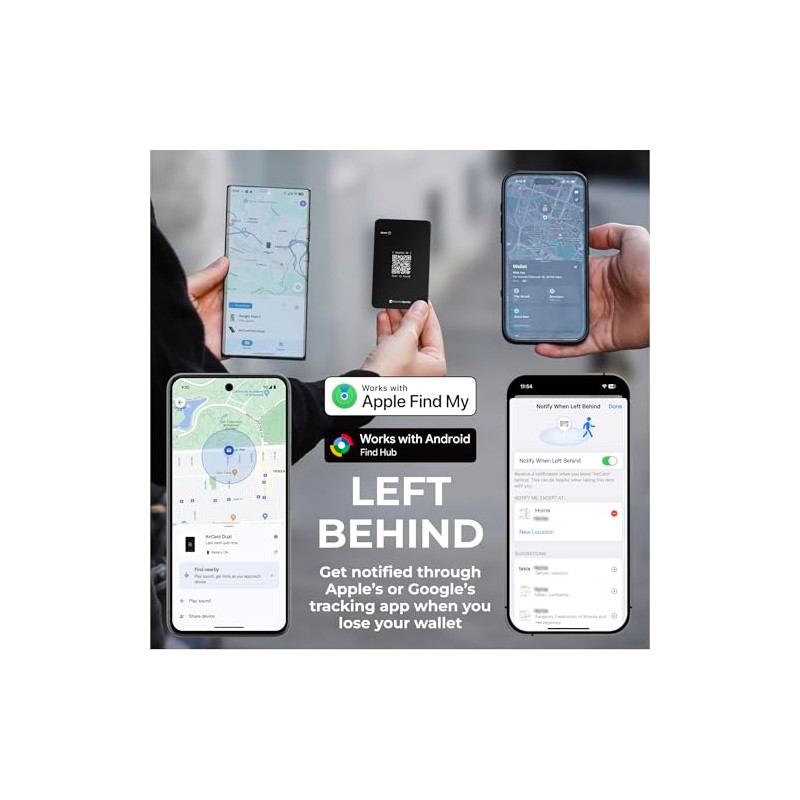 Rolling Square AirCard Dual – Bluetooth Wallet Tracker Android y