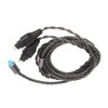 2Pin Sound Cable 3 in 1 Silver Plated Copper Cable