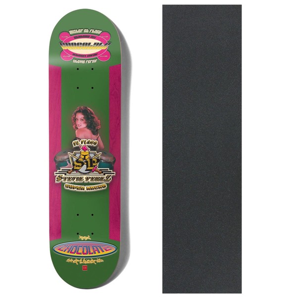 Chocolate Skateboard Deck Perez Cumbia 8.0" x 31.875" with Grip