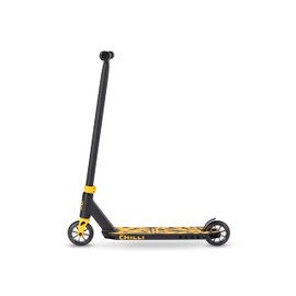 Chilli Corey Funk Signature Scooter- Quality Freestyle Extreme Beginner Stunt Scooter for Ages 6 and up , 110mm Wheels, Chromoly T-bar, Chilli Spider IHC Compression, Pre-Assembled