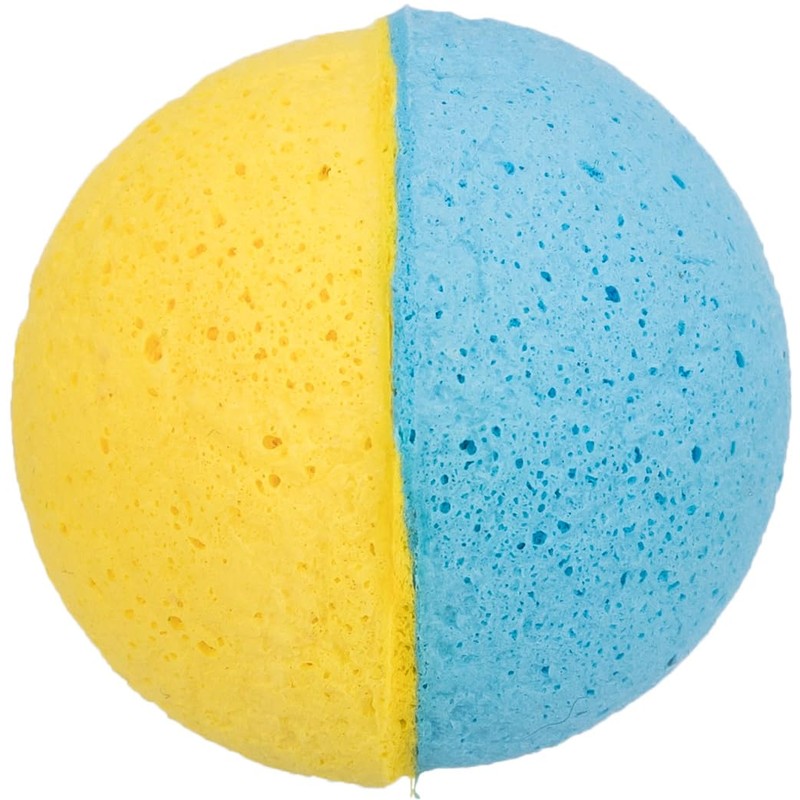 TRIXIE weicher Schaumstoff-Gummi-Ball, ø 3,5 cm, 4 Stück, bunt