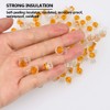 BUYGOO 200PCS Waterproof Gel-Filled Orange Clear Button Telephone Wire Connectors