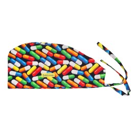 X-Ray Black Working Cap - Comfortable and Breathable for Men and Women Long Aesthetic Head Cover, Pills, One Size