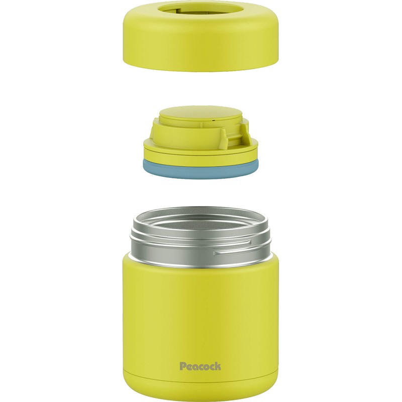 Peacock LKD-30 Y Food Jar, Stainless Steel, 10.1 fl oz