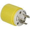 Hubbell Wiring Systems HBL328DCP Locking Plug, 30A, 28 VDC, Yellow