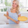 Beech Wooden Rolling Pin, Smooth Non Stick Rolling Pin for