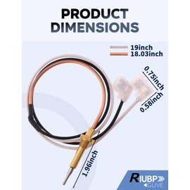 RV Refrigerator Thermocouple Fit for Some Models of Dometic Atwood RV Refrigerators NDR1062 RM2351 RM2354 RM2451 RM2454 RM2551 RM2554 RM2652 RM2662 Replace 2932052018